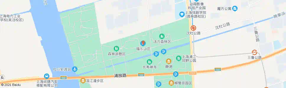 上海福乐山庄(招呼站)_公交站地图_上海公交_妙搜公交查询2025