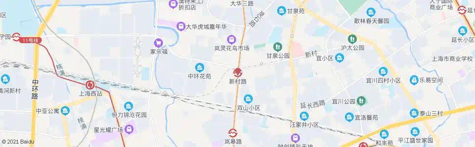 上海新村路站_公交站地图_上海公交_妙搜公交查询2025