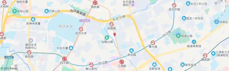 上海江浦路抚顺路_公交站地图_上海公交_妙搜公交查询2025