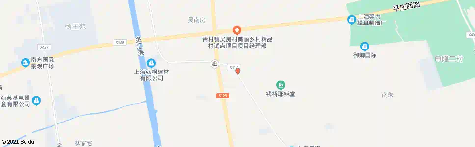 上海吴房_公交站地图_上海公交_妙搜公交查询2025