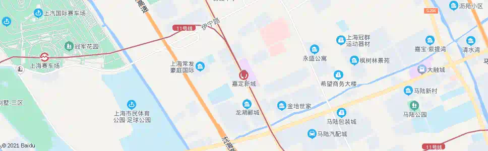 上海嘉定新城地铁站_公交站地图_上海公交_妙搜公交查询2025