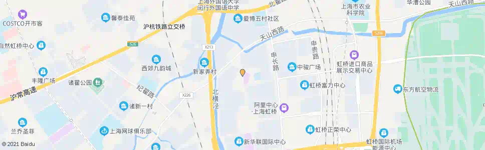 上海申滨路天山西路_公交站地图_上海公交_妙搜公交查询2025