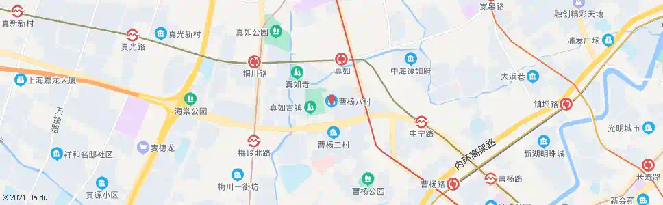 上海武宁路曹杨八村_公交站地图_上海公交_妙搜公交查询2025