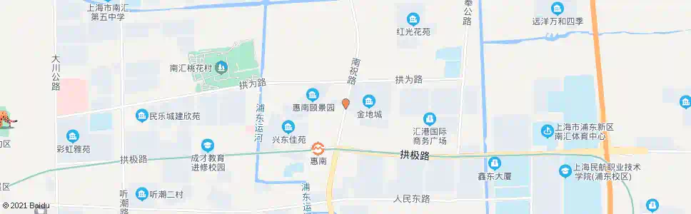 上海南祝路拱北路_公交站地图_上海公交_妙搜公交查询2025