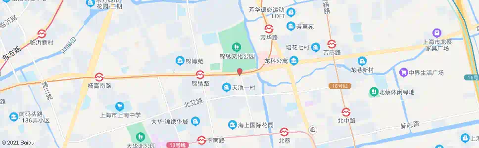 上海高科西路博华路_公交站地图_上海公交_妙搜公交查询2025