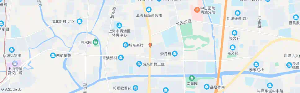 上海外青松公路公园路_公交站地图_上海公交_妙搜公交查询2025