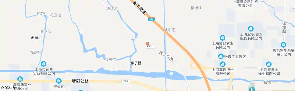 上海干家宅_公交站地图_上海公交_妙搜公交查询2025