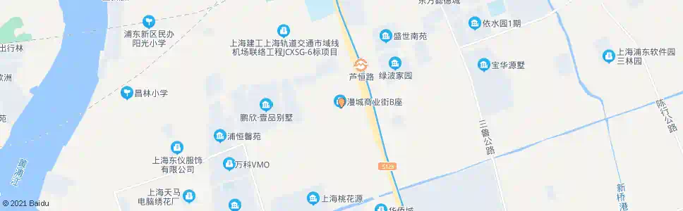 上海浦星公路芦恒路_公交站地图_上海公交_妙搜公交查询2025