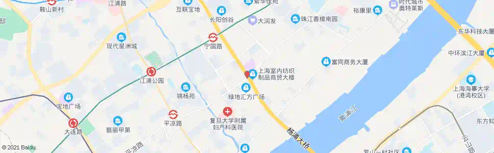 上海平凉路宁国路_公交站地图_上海公交_妙搜公交查询2025