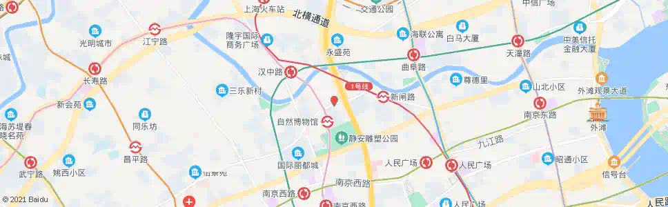 上海新闸路成都北路_公交站地图_上海公交_妙搜公交查询2025