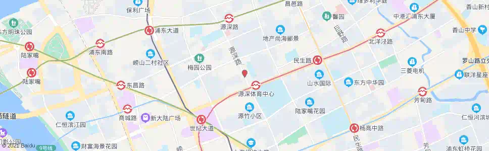 上海源深路商城路_公交站地图_上海公交_妙搜公交查询2025