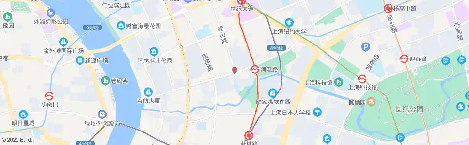 上海浦电路崂山路_公交站地图_上海公交_妙搜公交查询2025