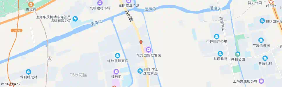 上海涵青路沪太路_公交站地图_上海公交_妙搜公交查询2025