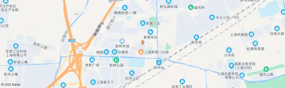 上海新北街_公交站地图_上海公交_妙搜公交查询2025