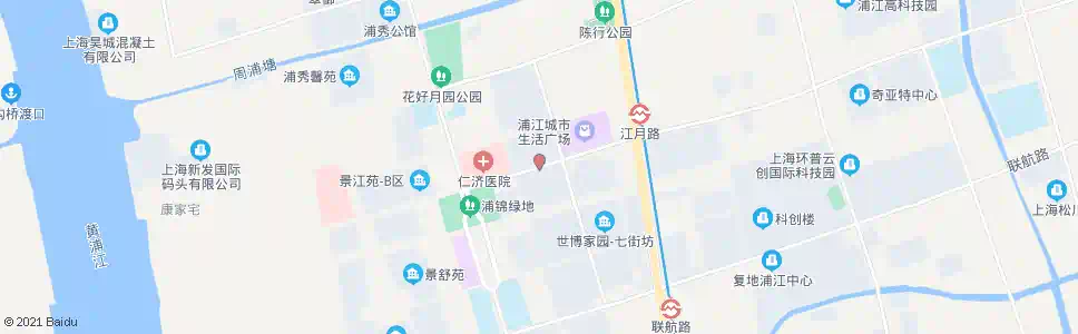 上海江月路浦驰路_公交站地图_上海公交_妙搜公交查询2025