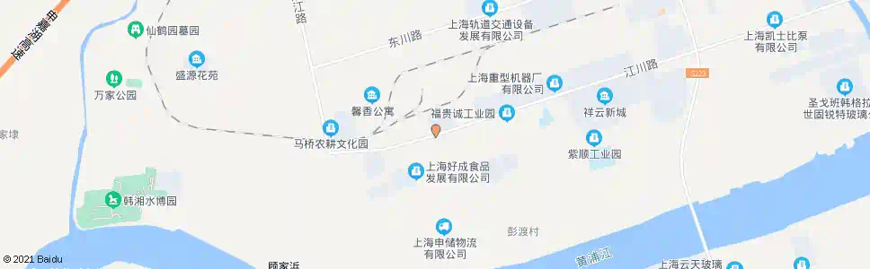 上海江川路红钢_公交站地图_上海公交_妙搜公交查询2025