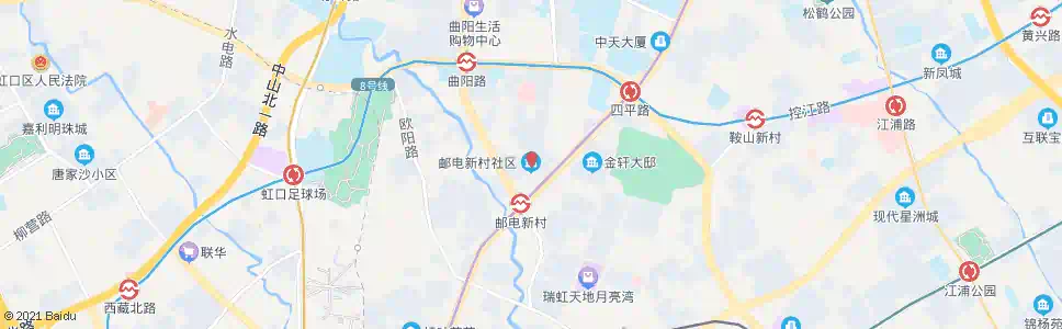 上海邮电新村(四平路密云路)_公交站地图_上海公交_妙搜公交查询2025