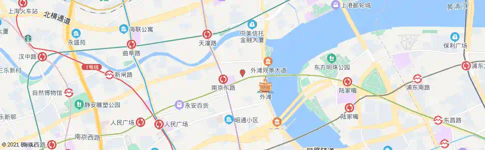 上海南京东路四川中路_公交站地图_上海公交_妙搜公交查询2025
