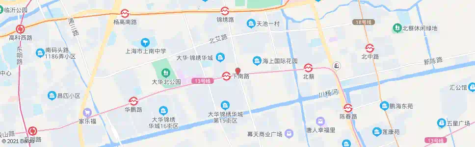 上海成山路锦绣路_公交站地图_上海公交_妙搜公交查询2025