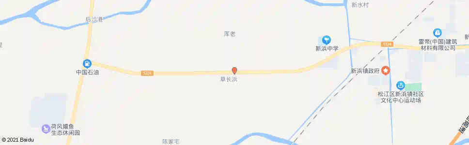上海草场浜_公交站地图_上海公交_妙搜公交查询2025