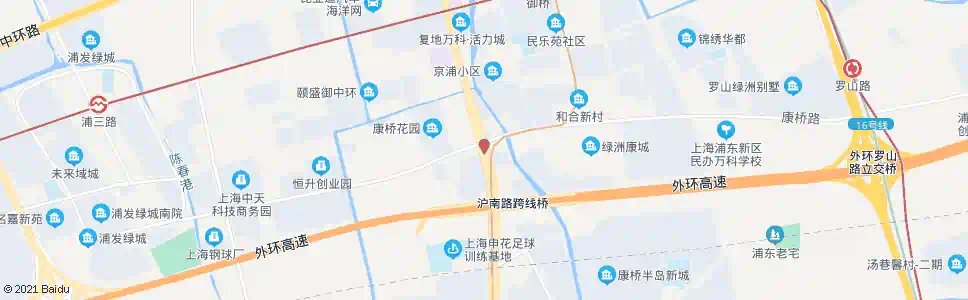 上海沪南公路康桥路_公交站地图_上海公交_妙搜公交查询2025