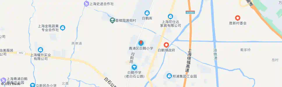 上海程鹤路鹤如路(白鹤小学)_公交站地图_上海公交_妙搜公交查询2025