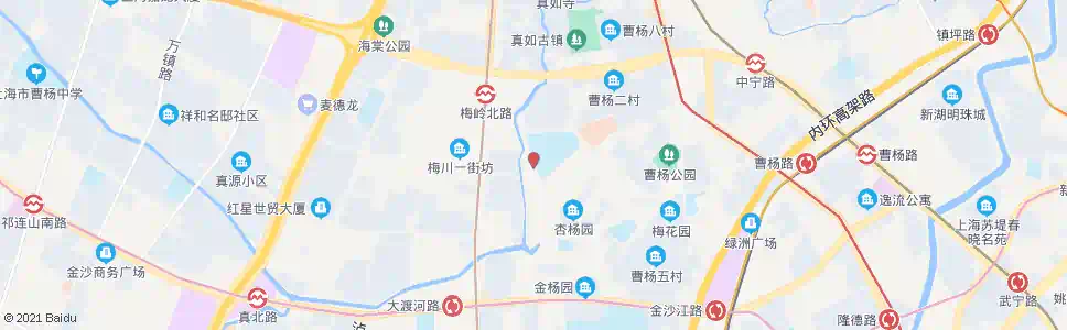 上海杨柳青路梅川路_公交站地图_上海公交_妙搜公交查询2025