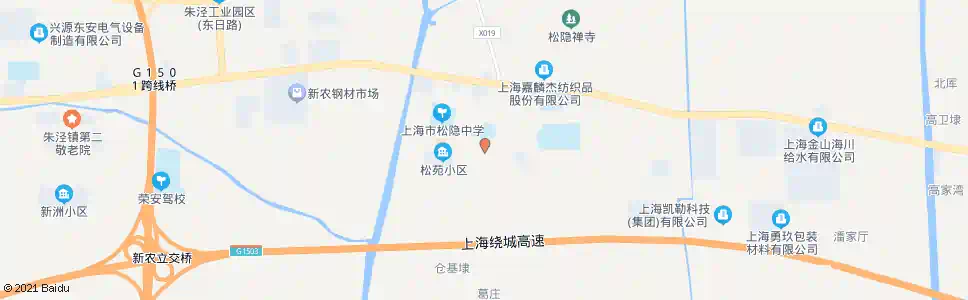 上海松隐小学_公交站地图_上海公交_妙搜公交查询2025