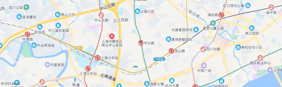 上海中心路_公交站地图_上海公交_妙搜公交查询2025