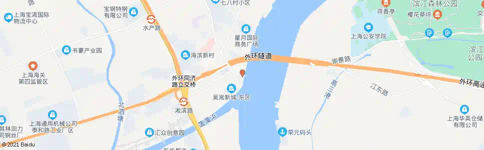 上海吴淞渡口_公交站地图_上海公交_妙搜公交查询2025