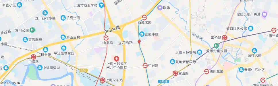 上海芷江中路西藏北路_公交站地图_上海公交_妙搜公交查询2025