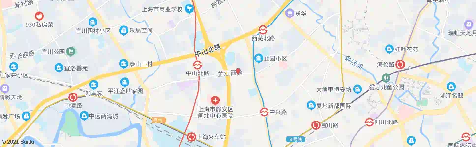上海芷江西路共和新路(少科站)_公交站地图_上海公交_妙搜公交查询2025