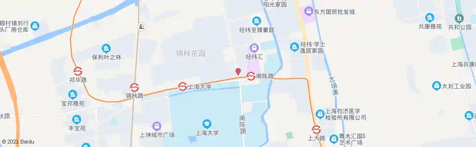 上海南陈路锦秋路_公交站地图_上海公交_妙搜公交查询2025