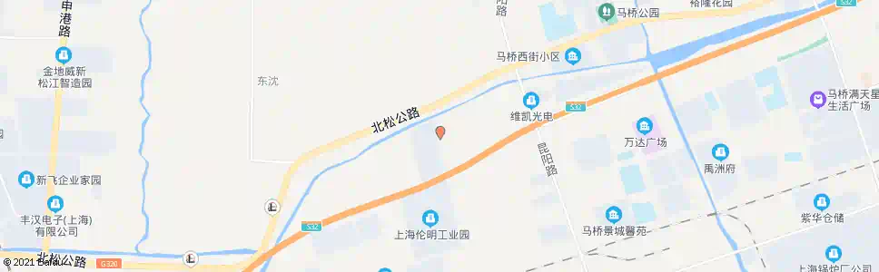 上海中青路北松公路_公交站地图_上海公交_妙搜公交查询2025