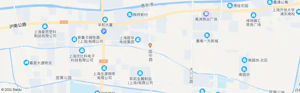 上海园中路汇成路_公交站地图_上海公交_妙搜公交查询2025