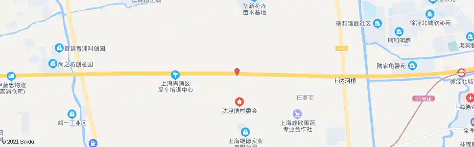 上海崧泽大道杨家庄_公交站地图_上海公交_妙搜公交查询2025