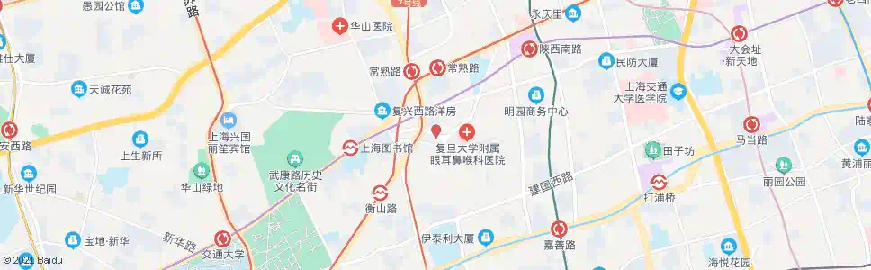 上海桃江路衡山路_公交站地图_上海公交_妙搜公交查询2025