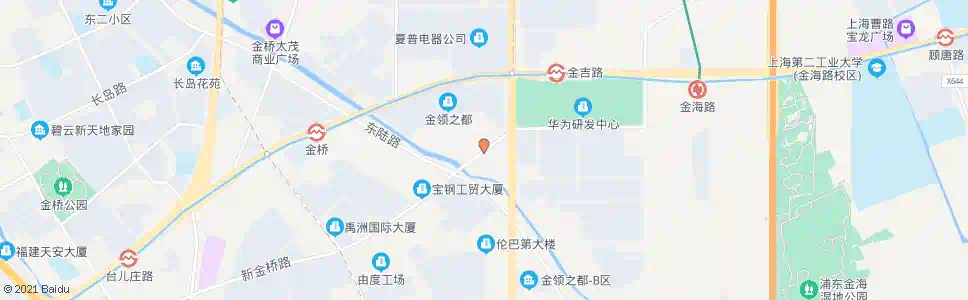上海新金桥路申江路_公交站地图_上海公交_妙搜公交查询2025