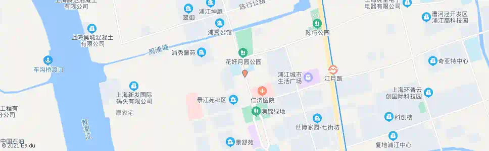 上海浦锦路江洲路_公交站地图_上海公交_妙搜公交查询2025