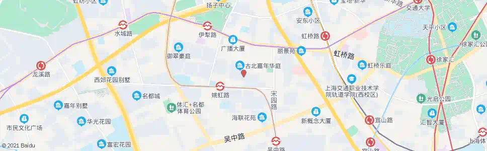 上海姚虹路黄金城道_公交站地图_上海公交_妙搜公交查询2025