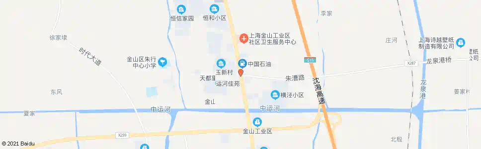 上海亭卫公路朱漕公路(朱行)_公交站地图_上海公交_妙搜公交查询2025