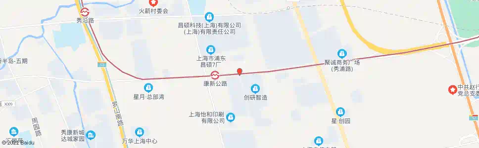 上海秀浦路叠桥路_公交站地图_上海公交_妙搜公交查询2025