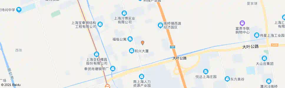 上海扶港路奉金路_公交站地图_上海公交_妙搜公交查询2025
