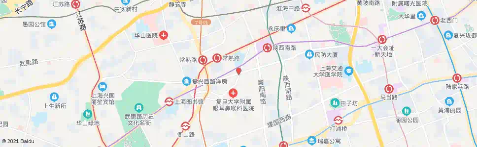 上海复兴中路汾阳路_公交站地图_上海公交_妙搜公交查询2025