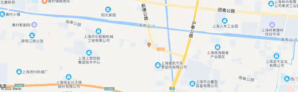 上海南奉公路航塘公路_公交站地图_上海公交_妙搜公交查询2025