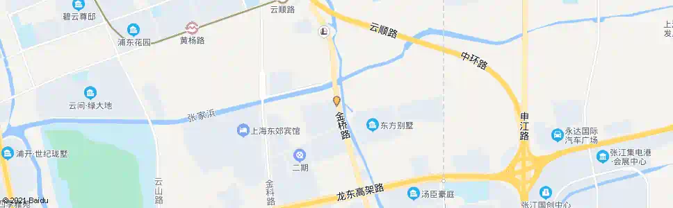 上海金桥路金明路_公交站地图_上海公交_妙搜公交查询2025
