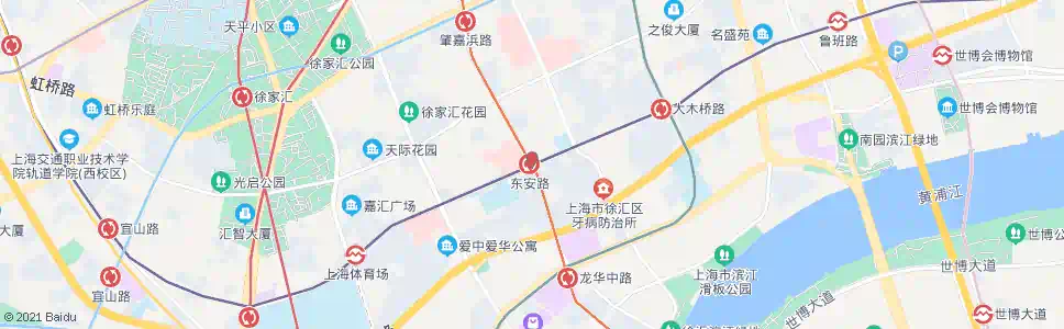上海零陵路东安路_公交站地图_上海公交_妙搜公交查询2025