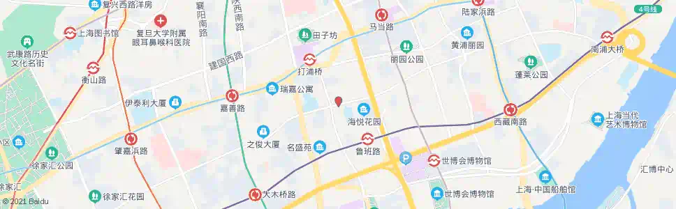 上海斜土路打浦路_公交站地图_上海公交_妙搜公交查询2025