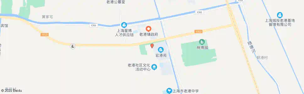 上海老港小学_公交站地图_上海公交_妙搜公交查询2025