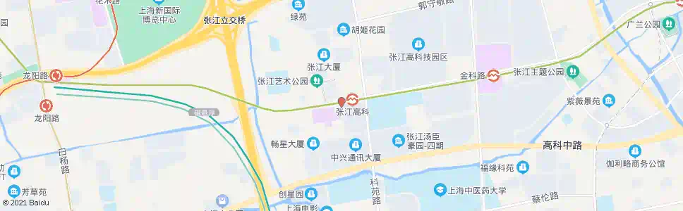上海张江地铁站(松涛路)_公交站地图_上海公交_妙搜公交查询2025